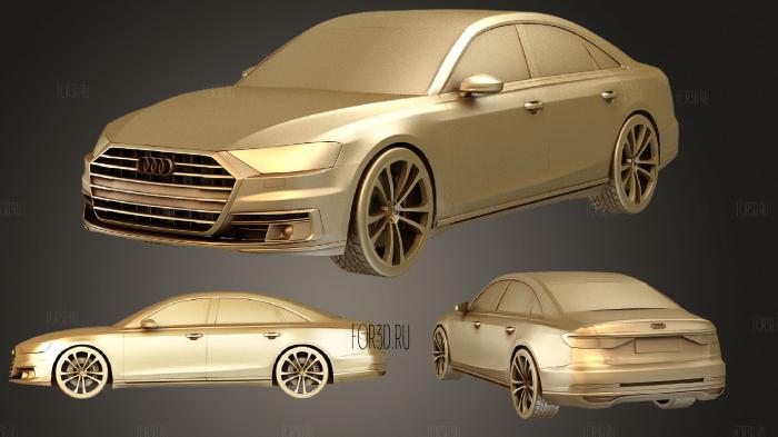 Audi a8 subdivided stl model for CNC